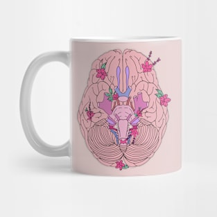 Floral brain Mug